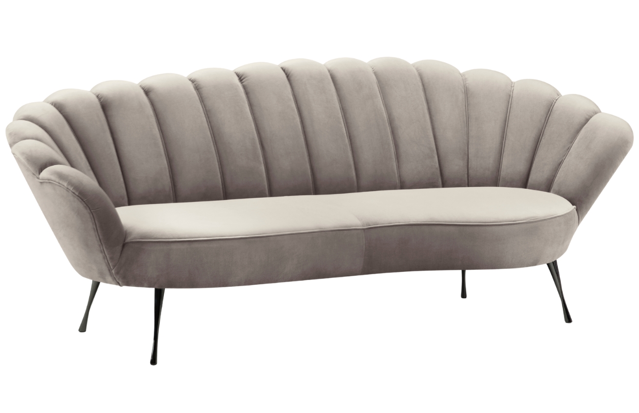 Cosmopolitan Design Sametová pohovka Kingston 224 cm