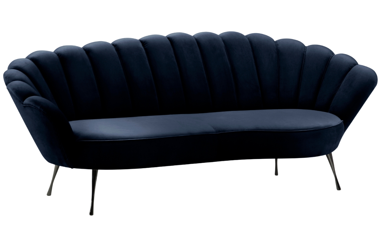 Cosmopolitan Design Sametová pohovka Kingston 224 cm