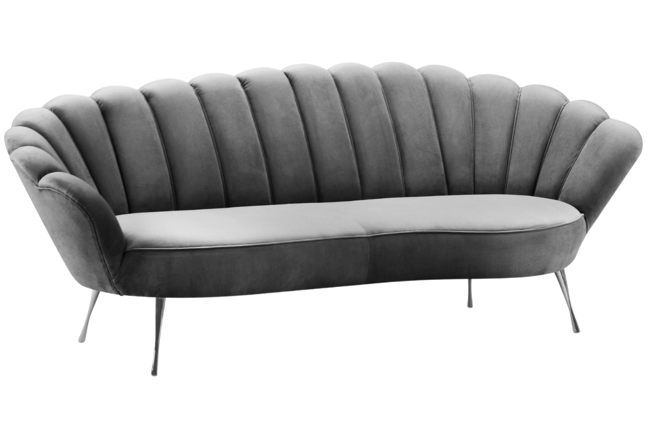 Cosmopolitan Design Sametová pohovka Kingston 224 cm