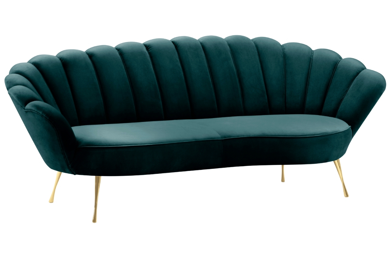 Cosmopolitan Design Sametová pohovka Kingston 224 cm