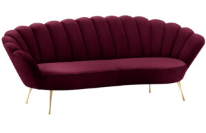 Cosmopolitan Design Sametová pohovka Kingston 224 cm