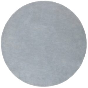 Jotex Světle modrý kulatý vlněný koberec ASIA 200 cm