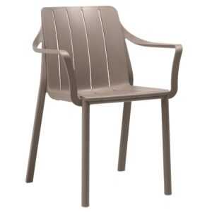Nardi Šedohnědé plastové zahradní křeslo Tiberina