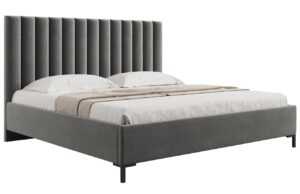 Micadoni Sametová postel Allison 180 x 200 cm s úložným prostorem