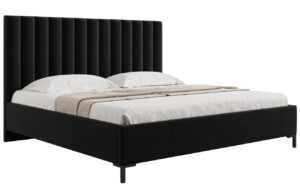 Micadoni Sametová postel Allison 180 x 200 cm s úložným prostorem