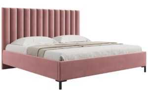 Micadoni Sametová postel Allison 180 x 200 cm s úložným prostorem