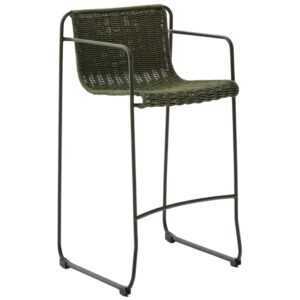 Zelená zahradní barová židle Kave Home Maurina 74