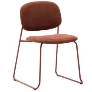 Terakotově červená jídelní židle Kave Home Meli