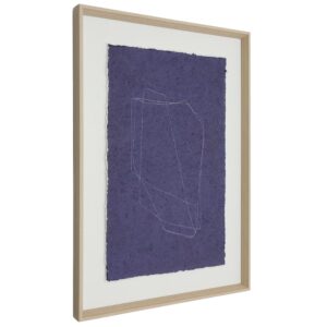 Modrý abstraktní obraz Kave Home Durkan 70 x 50 cm