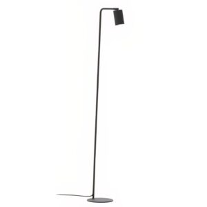 Černá kovová stojací lampa Kave Home Manie 147 cm