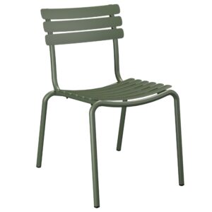 Houe Zelená kovová zahradní židle Alua