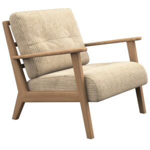 Béžové čalouněné křeslo FLEXLUX ARONA