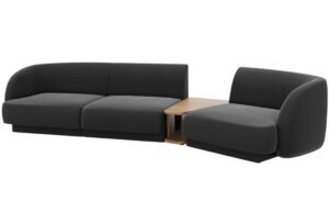 Micadoni Sametová pohovka Miley 303 cm