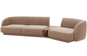 Micadoni Sametová pohovka Miley 303 cm