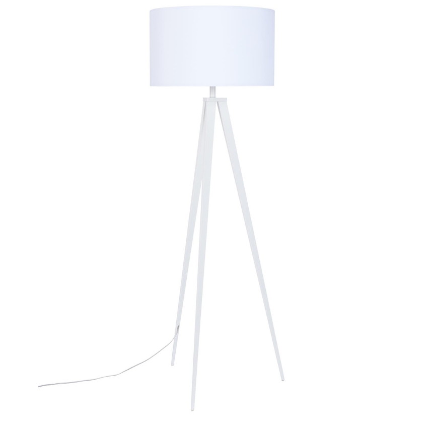 Bílá stojací lampa ZUIVER TRIPOD 157 cm