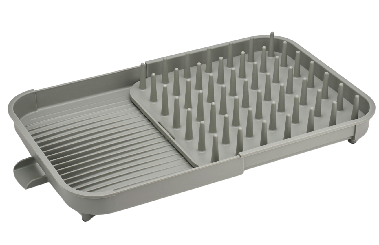 Joseph Joseph Šedý plastový odkapávač na nádobí Duo