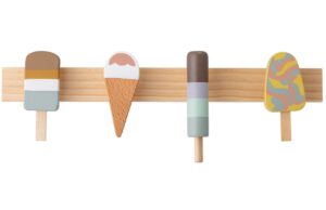 Bloomingville Barevný dřevěný věšák Zyon