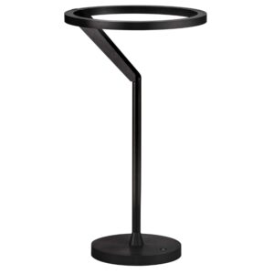 Nova Luce Černá kovová stolní LED lampa Tilia