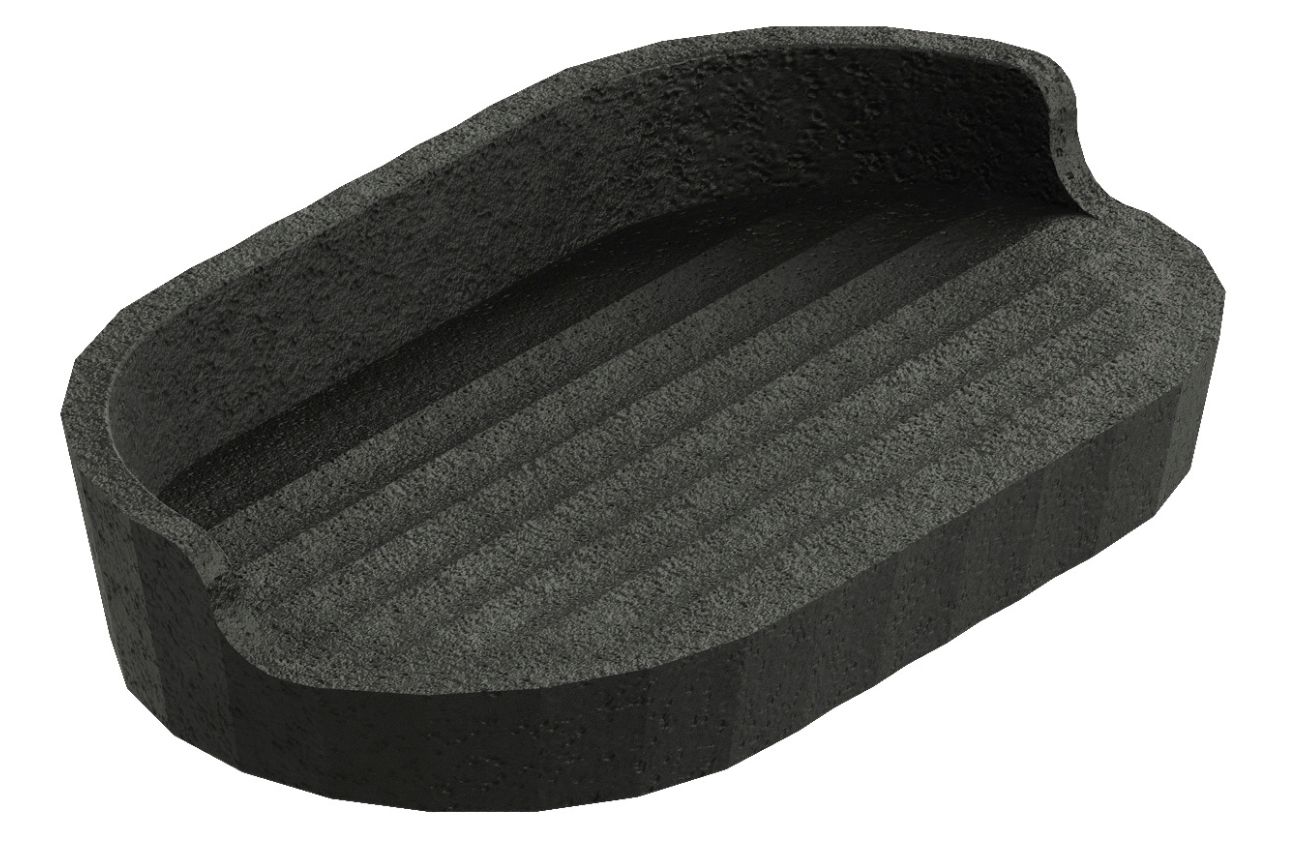 Cosmic Černá plastová miska na mýdlo Avenir