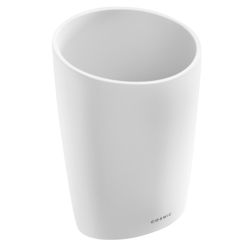 Cosmic Bílý plastový stojan na zubní kartáčky Saku