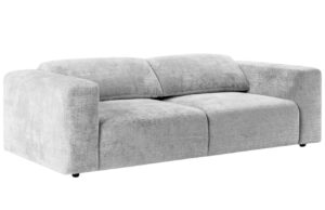 Micadoni Světle šedá žinylková trojmístná pohovka Cruz 234 cm