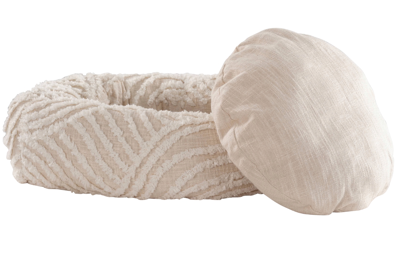 Jotex Světle béžový bavlněný pelíšek pro domácí mazlíčky COLE 70 cm