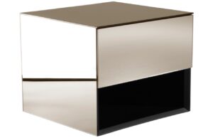 Jotex Champagne zrcadlový závěsný noční stolek MIRRE 37 x 35 cm