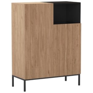 Marckeric Komoda Cailin 90 x 40 cm s dřevěným dekorem