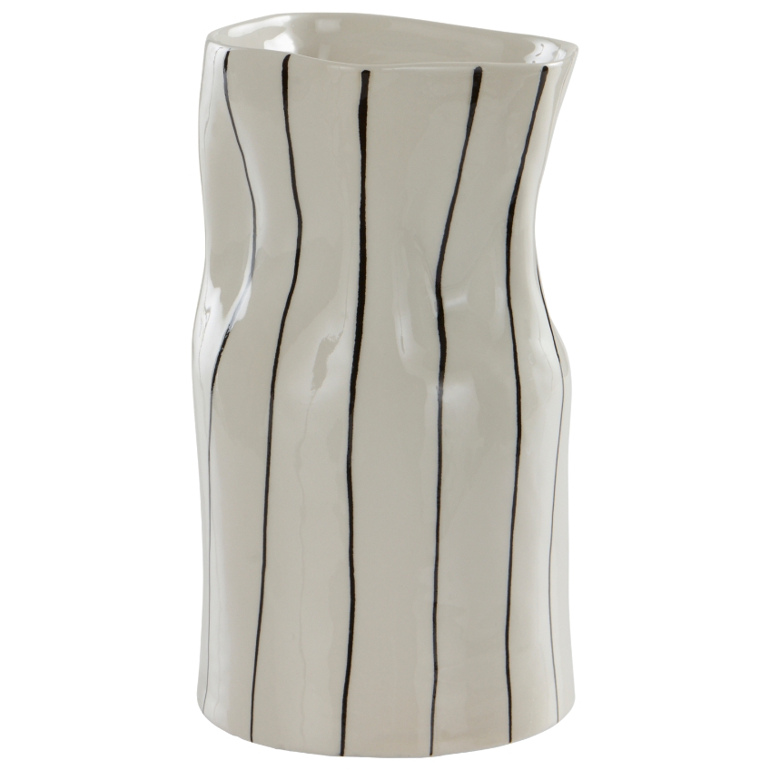 Jotex Černobílá keramická váza MOJ 24 cm