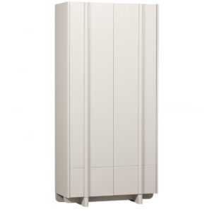 WOOOD Světle šedá dřevěná skříň Basu 210 x 101 cm