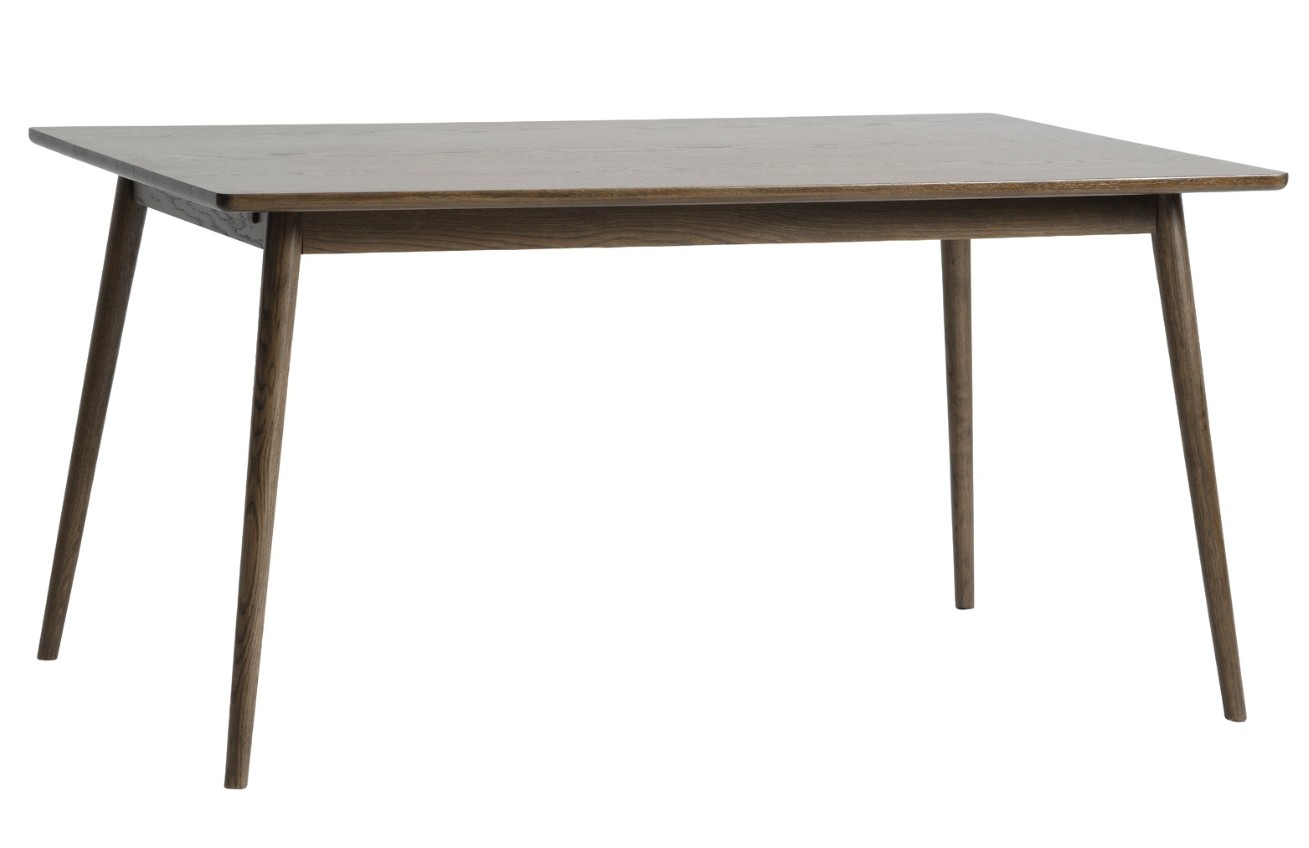 Unique Furniture Tmavě hnědý dubový jídelní stůl Barrali 150 x 90 cm