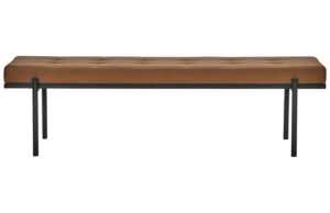 House Doctor Hnědá koženková lavice Lao 160 cm