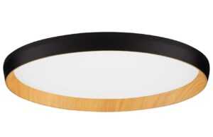 Nova Luce Černé kovové stropní LED světlo Vomos 40 cm