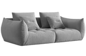 Micadoni Sametová pohovka Bloom 232 cm