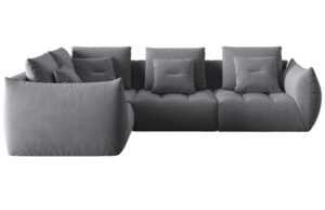 Micadoni Sametová rohová pohovka Bloom 316 cm