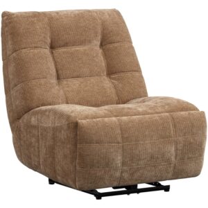 WOOOD Světle hnědé manšestrové polohovací křeslo Hein