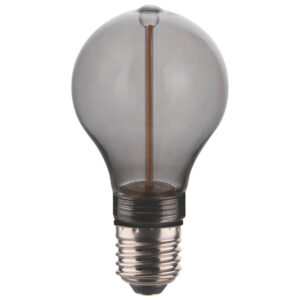 Nordlux Kouřově šedá dekorativní stmívatelná LED žárovka Deco A60 E27 2W