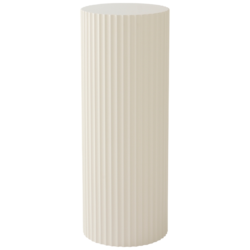 Jotex Krémový vysoký lakovaný odkládací stolek LUNDEN