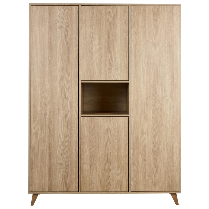 Skříň Quax Loft 190 x 143 cm s dřevěným dekorem