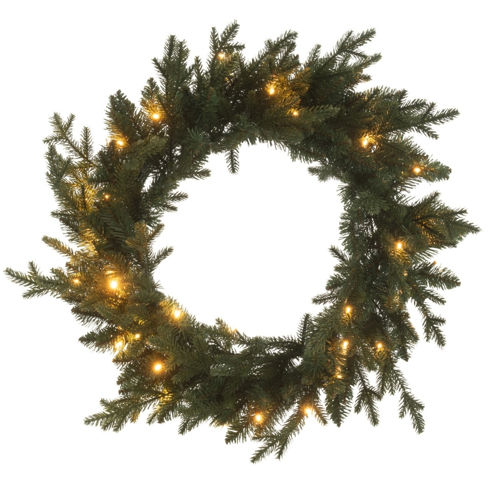 J-line Umělý vánoční LED věnec Susie 60 cm