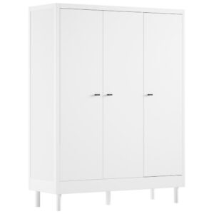 Bílá dřevěná skříň Vipack Forrest 190 x 145 cm