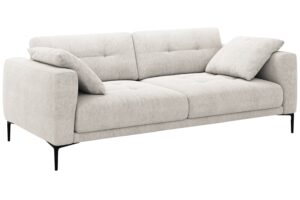 Micadoni Béžová čalouněná čtyřmístná pohovka Bemy 230 cm