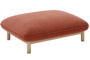 Micadoni Cihlově červená podnožka Ada 95 x 65 cm