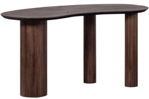 WOOOD Tmavě hnědý toaletní stolek Sun 150 x 62 cm