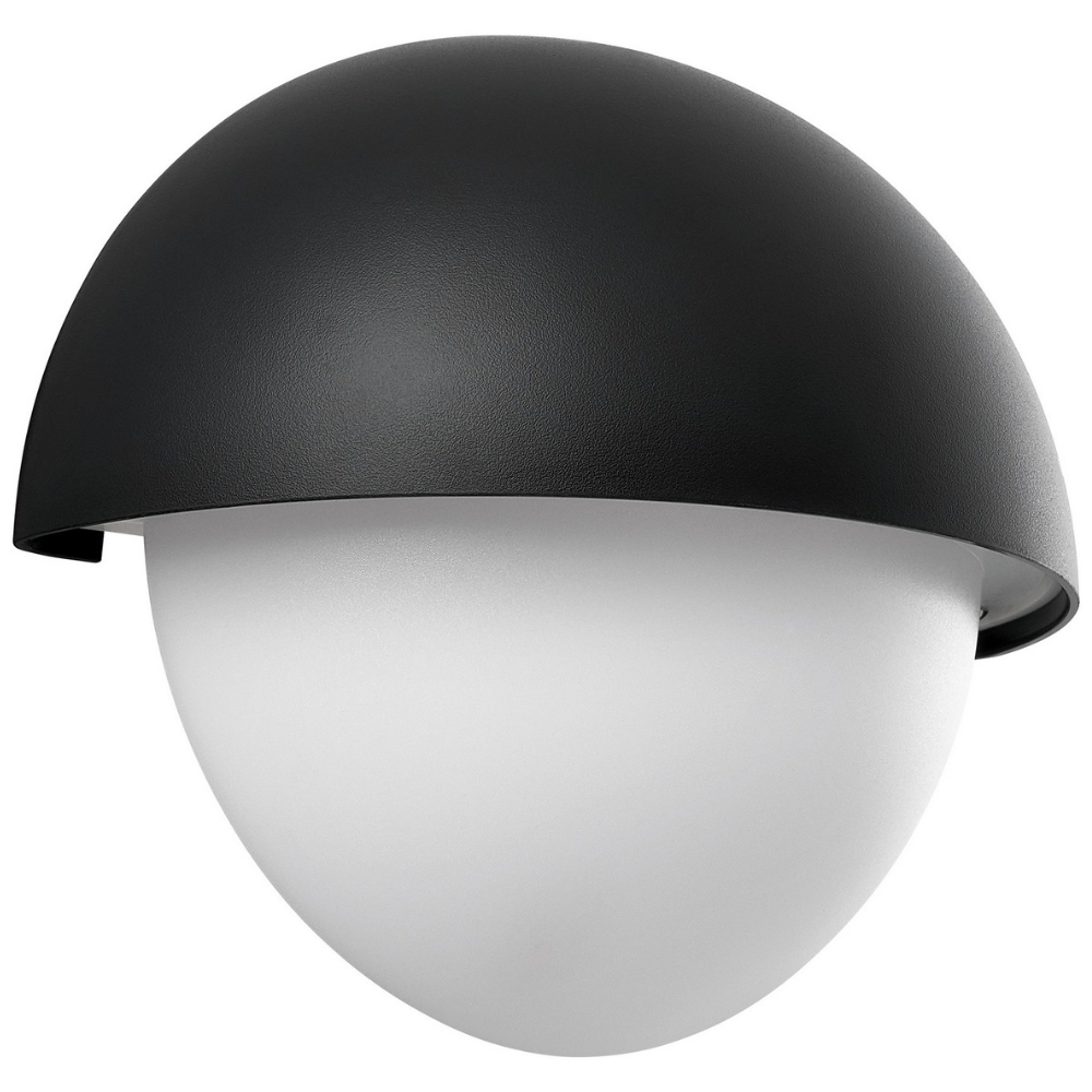 Nordlux Černé venkovní nástěnné světlo Scorpius Maxi Round