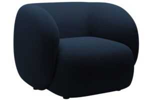 Micadoni Královsky modré sametové křeslo Kate