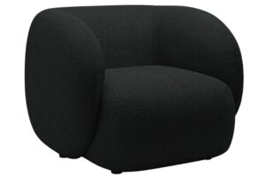 Micadoni Černé bouclé křeslo Kate