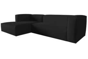 Cosmopolitan Design Antracitově šedá rohová pohovka Mackay 282 cm