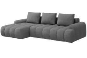 Cosmopolitan Design Šedá rozkládací pohovka Linz 275 cm