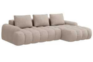 Cosmopolitan Design Pískově hnědá rozkládací pohovka Linz 275 cm